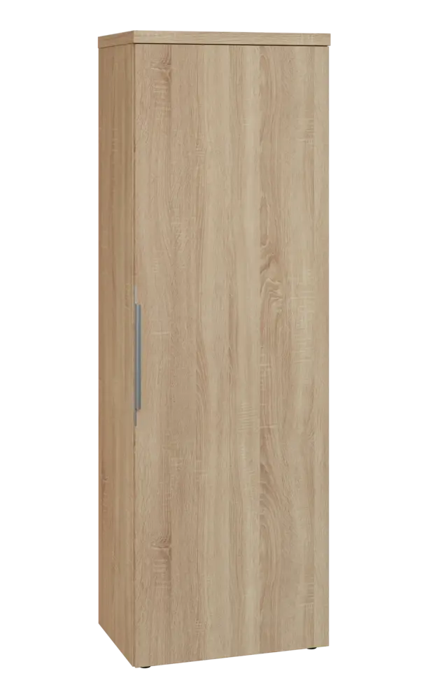 SISR 5 - 61 šatní skříň, 1-dveřová, výsuvné ramínko, pravá, 1820x600x400, dub bardolino